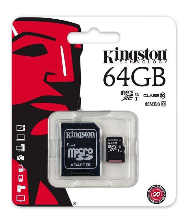 Memoria Micro SD KINGSTON 64 GB C.10