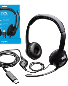 Audífono Logitech H390 c/Micrófono, usb