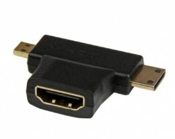 Adaptador HDMI tipo T a mini HDMI & micro HDMI