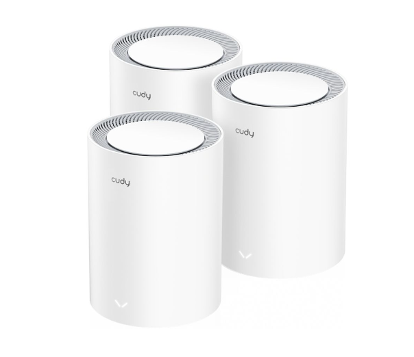 Mesh Cudy AC1200, 2 puertos gigabit, 3 pack