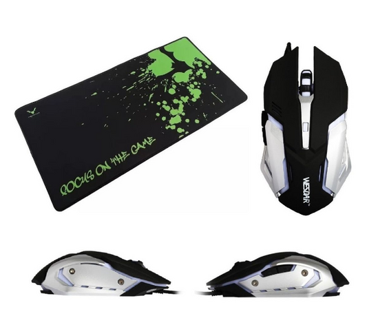 Combo Wesdar X2 Gaming Mouse/Mousepad