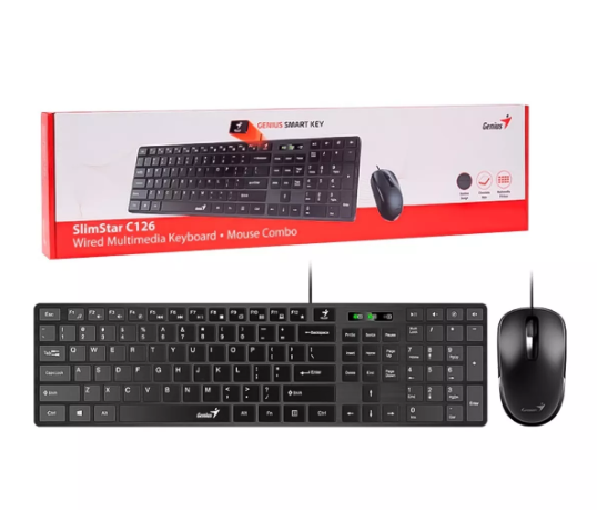 Combo Genius Slimstar C126, Teclado y Mouse USB