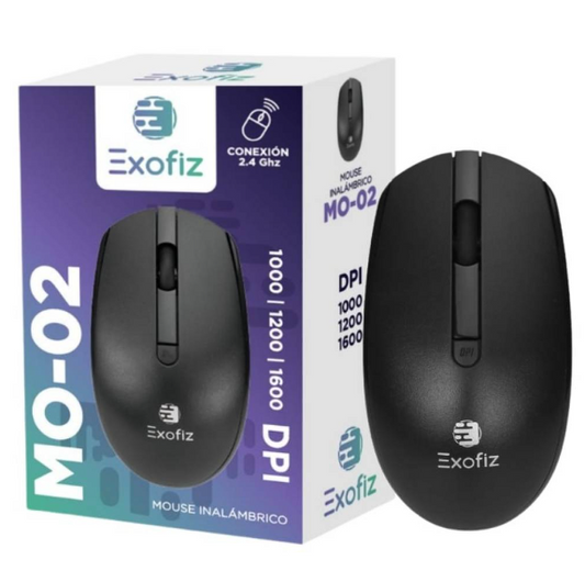 Mouse Inalámbrico MO-02, EXOFIZ