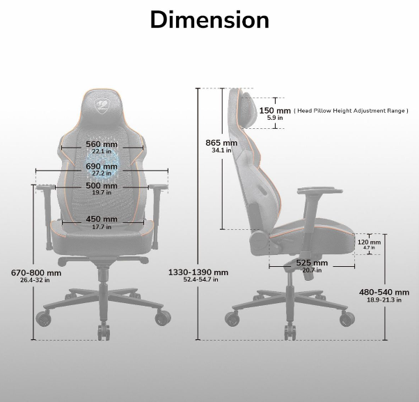 Silla Cougar Nxsys Aereo