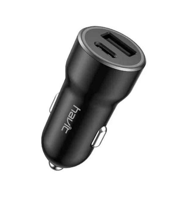 Cargador auto Havit 20W + USB 3.0